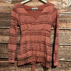 Tatienne Blush Lace Blouse